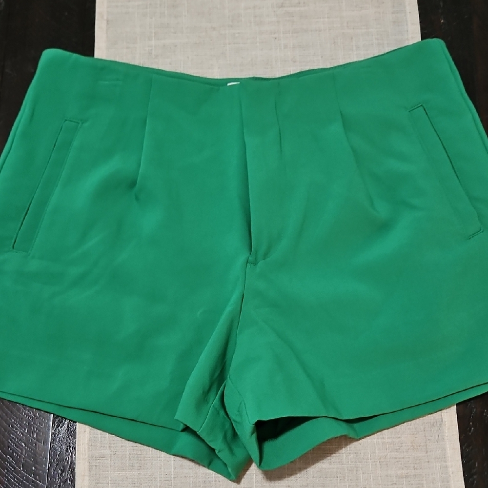 a new day High Waist Green Women's Shorts